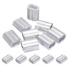 PATIKIL 5/16"/ 8mm Aluminum Crimping Loop Sleeves, 8Pcs Cable Crimp