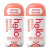 Hello Peach Aluminum Free Deodorant for Women + Men, Natural