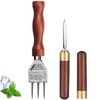 Ice Pick Set of 2 Three Pronged lce Pick, Stainless