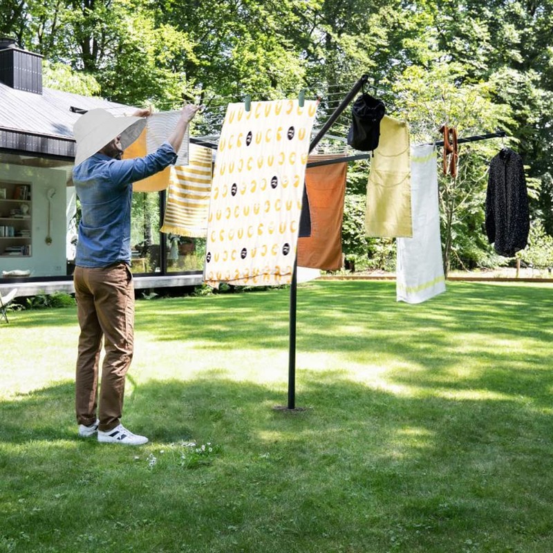 MYOYAY Rotary Outdoor Umbrella Drying Rack Umbrella Rotary Dryer Clothes