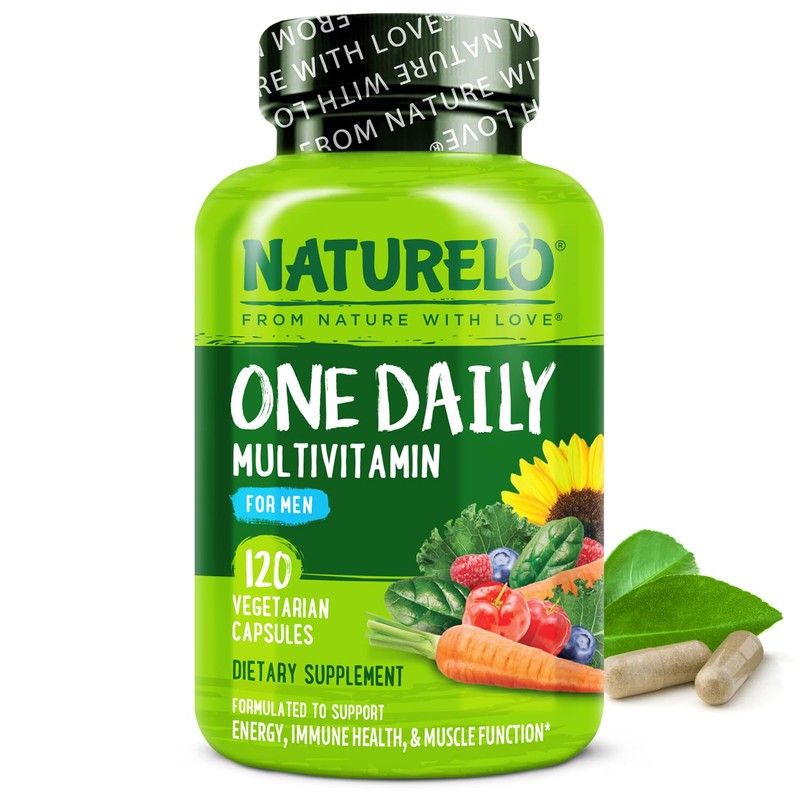 NATURELO Mens Multivitamins - One Daily Multivitamin for Men with
