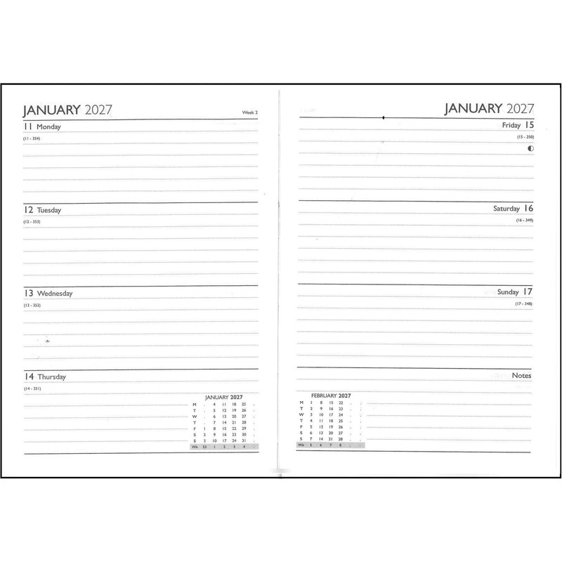 Shineone 2026-2027 Academic Diary Planner, A5 Hardback, Week to View,