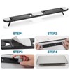 MBAIYO Foldable Keyboard Riser Stand, Self-Adjusting Laptop Feet with Dual