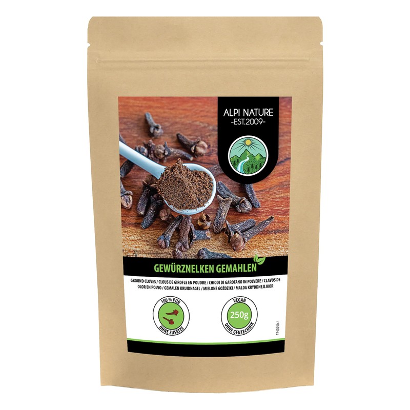 Ground cloves (250g, 8.8 oz), clove powder gently ground, cloves