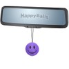 HappyBalls Happy Purple Smiley Face Car Decor Rear-View Mirror Hanging
