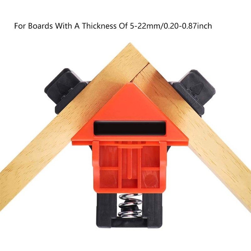 4 Pieces Woodworking Corner Clamps, Multifunctional 90 Degree Right Angle