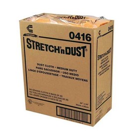 Chicopee Wipe, Industrial Cloth Yellowith Orange Stretch N Dust Towel 23.5X24-100 per case.