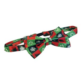 Komonee Christmas Bow Tie Green Medley Xmas Colourful Novelty Funny Bowtie Holiday Work Party Do Joke Present Gift Mens Womens Unisex