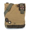 CHALA Handbags Brown/Olive Canvas Patch Cross-body Messenger Bags with 2020