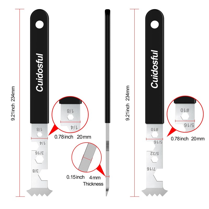 2-in-1 Paver Removal Tool with Hex Wrench, 2 Pcs Set