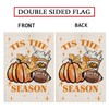 GPGHE Fall Garden Flag Football Pumpkin Leaves Double Sided Outside