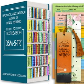 Index Tabs for DSM-5,DSM-5-TR, Diagnostic and Statistical Manual of Mmental Disorders, 72 Color-Coded Diagnosis Guide Tabs and 8 Additional Blank Tabs with Alignment Guide and Bookmarker
