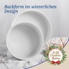 Dr. Oetker Springform Tin, 20 cm Diameter, ‘White Christmas Baking’
