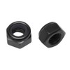 50Pcs M6 x 1.0mm Hex Lock Nuts Carbon Steel Nylon