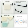 Suction Cup Towel Rack Retractable Non Drilling Kitchen and Bathroom