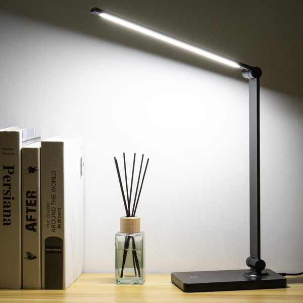 QPEUIM Rechargeable Desk Lamp LED Desk Lamps Eye-Caring Desk Lamps