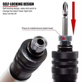 EVTSCAN Pneumatic Screwdriver, 1/4in Clutch‑Type Pneumatic Screwdriver Contact Pressure Adjustable Torque Control Screwdrive