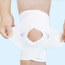 Safe Sports Compression Knee Bandage Strap Protector Sports White M