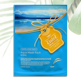 Entel Aqua Mask Pack x 10 Pack Moisture Pack Sheet Pack Skin Soothing / 엔텔 아쿠아 마스크팩x 10팩 수분팩 시트팩 피부 진정
