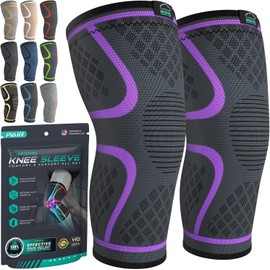 MODVEL Knee Support Set for Men and Women, Breathable Knee Support, Size XS