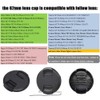 Center Pinched Lens Cap for Nikkor Z 50-250mm Lens for