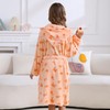 V.&GRIN Girls Fleece Hooded Robe, Kids Soft Plush Warm Printed
