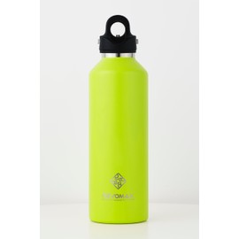 【REVOMAX Official】32oz 950ml Carbonated Compatible Approx. 1 Liter Stainless Steel Bottle 18 Hours Keeps Hot 36 Hours Keeps Cold Vacuum Insulated Water Bottle Gift RevoMax (Neon Lime)