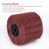 Wire Drawing Wheel Brush Drum Burnishing Cross Rubber Core Polishing
