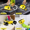 Electric Grill Clean Brush with Liquid Box, Cordless Rechargeable Barbecue