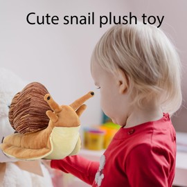 lilizzhoumax Simulation Snails Plush Toy 40cm/16”, Realistic Stuffed Animal Cute Snails Toy, Super Soft Snails Toy Home Decoration Animal Toys, Birthday Gift for Friends and Kids