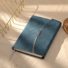 CAGIE Journal Notebook for Women with Magnetic Flap Closure, 256 Pages 100 GSM Elegant Lined Journals for Writing, A5 Hardcover Journaling for Note Taking, Gifts, 5.9x8.5In, Blue