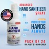 LXR Biotech Sanitizer - Pack of 24 Bottles, 1.93oz -