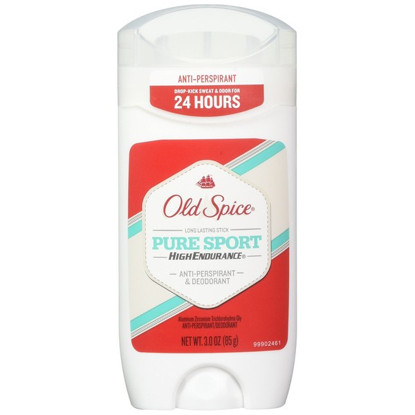 Old Spice High Endurance Anti-Perspirant & Deodorant, Pure Sport 3 Oz ,Pack of 2