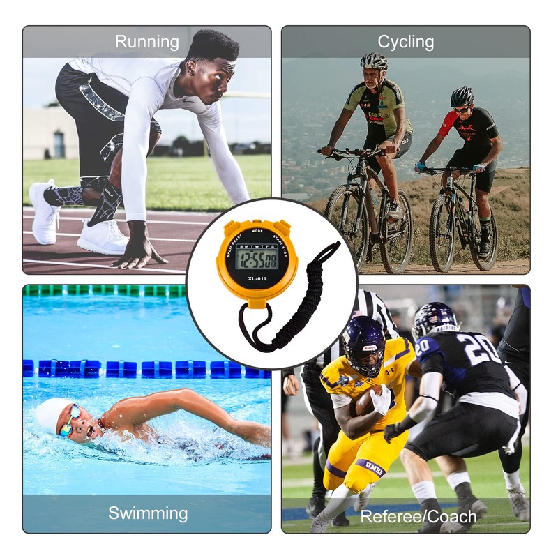 Digital Sports Stopwatch Timer Stopwatch Large Display Interval Training Timer