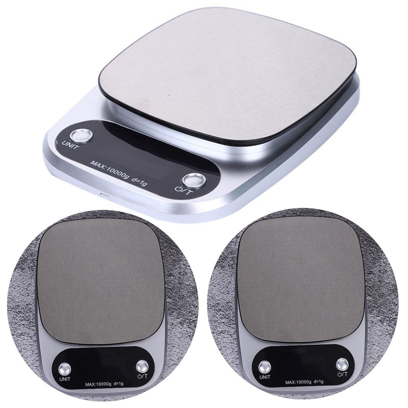 Electronic Gram Scale Stainless Steel Digital Display Food Weight Scale
