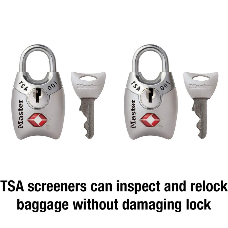 Master Lock 4689T TSA Approved Keyed Lock, 2 Pack, Colors