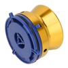 1 Pair NAB Hub Adapters Polished Aluminum Alloy Universal Loading