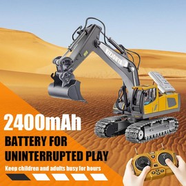Remote Control Digger,Toy Digger Remote Control Digger Excavator Toys,Engineering Sand Digger Construction Vehicle Toy RC Excavator Toy Cars for Kids:_Bulldozer