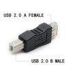 rgzhihuifz 3 Pack USB 2.0 AF/BM Adapter Type A Female