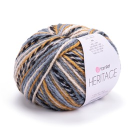 YarnArt Medium Weight Variegated Wool Yarn - Soft Hand Knitting Yarn for Winter Projects, Scarves, Hats, Sweaters, Cardigans, Socks (331)