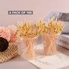 100 Pcs Cocktail Picks, 12 CM Toothpicks for Appetizers, Bamboo