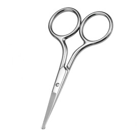 KEAIYYJ- Small Scissors Round Tip Grooming for Eyebrow Trimming, Hair, Eyelashes, Nose, Mustache, Beard, Tiny Mini Little, Beauty Facial Cosmetic, Baby Men Women