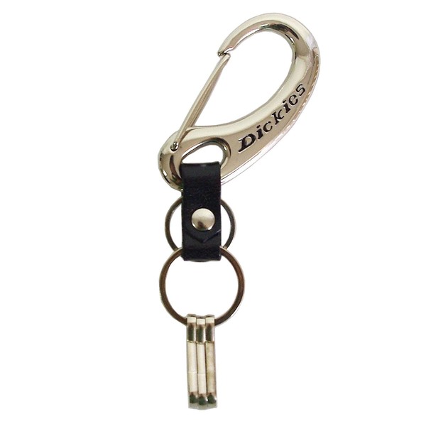 Dickies Simple Carabiner Keychain, Silver
