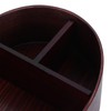 17.5x13.5cm Lunch Box Wooden Bento Box Portable Food Container for