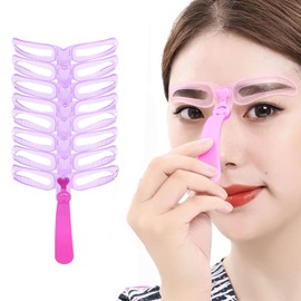 Set of 8 Types, Eyebrow Template, Eyebrow Stamp, Eyebrow Writing, Eyebrow Template, Hand Held Handle, Symmetrical, Easy, Beautiful, Makeup Tool, Eyebrow Stamp, Different Moods, Repeated Beginners,