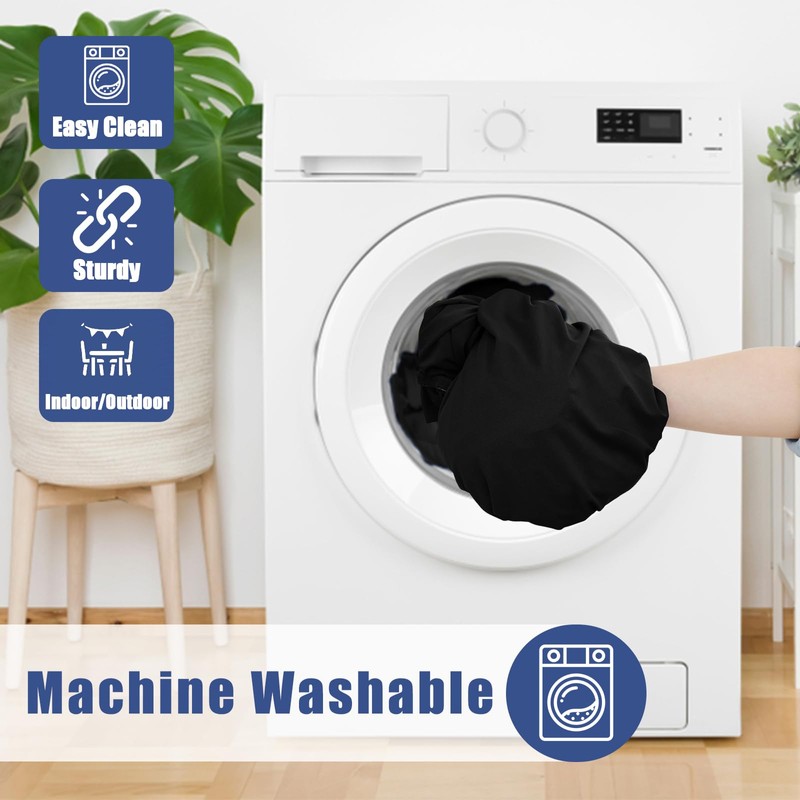 Moosfor Spandex 6 Foot Rectangle Table Cloth 4 Pack, Elastic