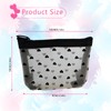 Oslynia 4 Pcs Small Makeup Bag, Heart Print Zipper Mini