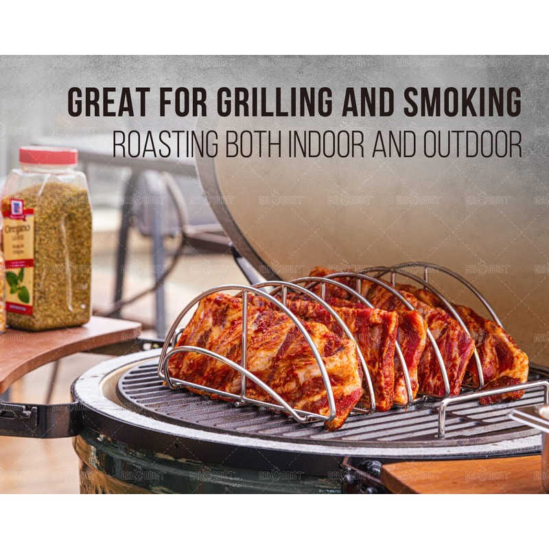 BBQ Rib Racks for Smoking, Classic Joe, BGE Grill Expander