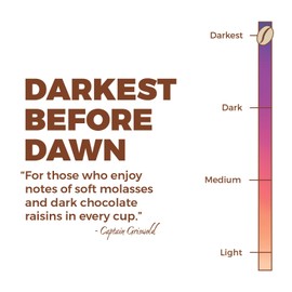 New England Coffee Darkest Before Dawn Dark Roast Ground Coffee, 10oz Bag (Pack of 6)