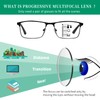 DEVYES Progressive Multifocus Reading Glasses for Men Women Metal Half